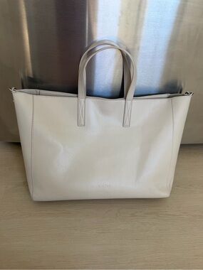 Calpak Haven 16" Laptop Tote Bag Cream